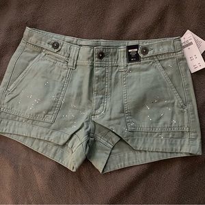 NEW Abercrombie & Fitch Ames Green Boyfriend Short